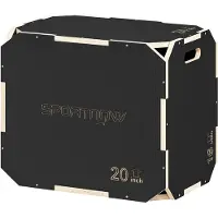 SPORTNOW 3-in-1 Plyo Box Plyometrische Sprungbox mit 3 Sprunghöhen Griffen