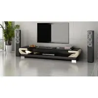 AEA RTV TV Sideboard Leder Glas Tisch Fernseh Schrank Tisch Designer TS1006