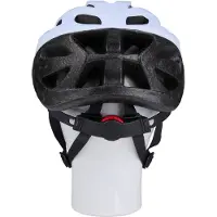 24hShop Fahrradhelm 55–58 cm – Verstellbarer Kinnriemen, Leichtgewicht und Belüftungsöffnungen – Größe M – Weiß