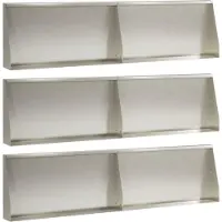 vidaXL Stützmauer 6 stk. 80 x 12 x 50 cm Edelstahl Silber