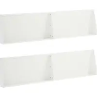 vidaXL Stützmauer 4 stk. 80 x 12 x 30 cm Stahl Weiß