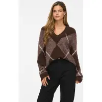 Vila Vitolise V-ausschnitt Strickpullover
