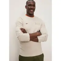 Kangaroos Langarmshirt mit Rundhalsausschnitt, aus Piqué-Material