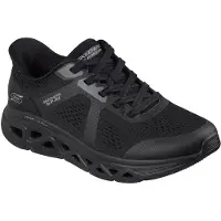 SKECHERS Bobs Arc Waves Remix Get Grounded Slip-On Schwarz BBK Größe EU 41
