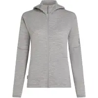 Icebreaker - Women's Merino 360 Realfleece Elemental L/S Zip - Merinojacke Gr S grau