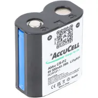 AccuCell Akku CR-P2 der aufladbare LiFePo4 Akku CRP2 CR-P2 Batterie wiederaufladbar 6 Volt