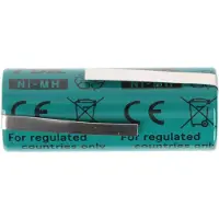 AccuCell Akku NiMH 4/5A, 43x17mm passend für elektrische Zahnbürsten der Braun Oral-B Triumph Serie (bitte Maße 43x17mm prüfen)