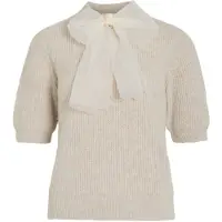 Vila Viitza Schleifen-detail Strickpullover