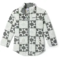 Columbia Girls' West Bend Printed Fleece Jacket tea light cozy quilt (309) XL