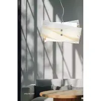 AEA Stilvolle Deckenleuchte Moderner weißer Pendelkronleuchter mit 2x Lampen