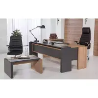 AEA Schreibtisch Set Aktenschrank Schrank mit Couchtisch Büroeinrichtung 3tlg.