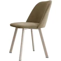 Mirjan 24 Stuhl K109, Elegante Wohnzimmerstühle, Polsterstuhl, Komfortable Stuhl mit Stahlkonstruktion (Farbe: Magic Velvet 2206, Füße: Cashmere)