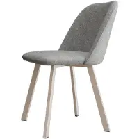 Mirjan 24 Stuhl K109, Elegante Wohnzimmerstühle, Polsterstuhl, Komfortable Stuhl mit Stahlkonstruktion (Farbe: Fredo 35, Füße: Cashmere)