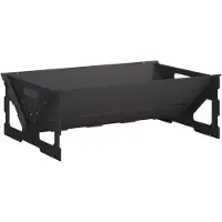 vidaXL Feuerstelle Schwarz 60 x 40 x 20 cm Stahl