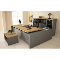 AEA Komplettes Büro Set Schreibtisch Kommode Aktenschrank Couchtisch 3tlg