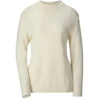 Classic Dog Stehkragenpullover CLASSIC "Pullover", Damen, Gr. 44, beige (natur), 70% Polyacryl, 30% Schurwolle, unifarben, figurumspielend, Pullover Stehkragenpullover