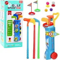 Leantoys Golfset mit Trolley und Schlägern, 20-teilig