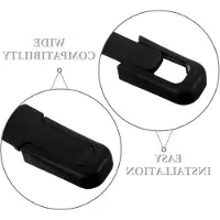 Markenlos 2 Stück Ersatzgriff für Reisekoffer aus Kunststoff, Schwarz, Robust und Ergonomisch