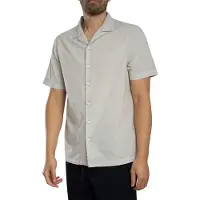 Superdry für Herren. M4011138A Graues Hemd Cabana (XL), Lässig, Baumwolle, Kurzarm