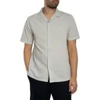 Superdry für Herren. M4011138A Graues Hemd Cabana (XL), Lässig, Baumwolle, Kurzarm