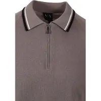 Armani Exchange für Herren. XM001977AF20139U6107 Polo-Strick Driftwood grau (L), Lässig, Baumwolle, Kurzarm