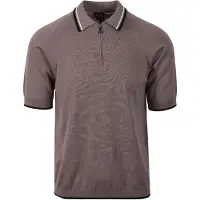 Armani Exchange für Herren. XM001977AF20139U6107 Polo-Strick Driftwood grau (L), Lässig, Baumwolle, Kurzarm