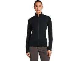 Icebreaker - Women's Merino 300 Realfleece Desc L/S Zip - Merinojacke Gr L schwarz