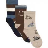 Minymo 3-Pack Socks feather gray (1206) 23\\26