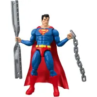 Mattel DC Comics DC Premier 16,5 cm Superman-Actionfigur Serie 2, detailreiches Design, 22 Bewegungspunkte und Cape, Kampfrüstung, 4 Jahr(e), Mehrfarbig, Kunststoff