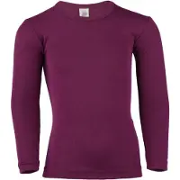 Engel - Kinder Unterhemd L/S - Merinounterwäsche Gr 104 lila