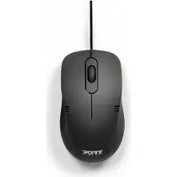 Port Designs Pro Lite, Beidhändig, Optisch, USB Typ-A, 1000 DPI, Schwarz