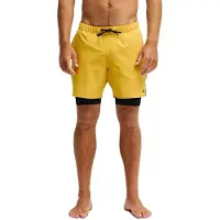 Quiksilver Boardshorts "Highline Amphibian 17", Herren, Gr. XL, gelb (mineral gelb), Obermaterial: 88% Polyester, 12% Elasthan., Hosen Boardshorts