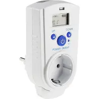 Chilitec Thermostat Digital für Steckdose 230V Stecker-Thermostat für Infrarot-Heizung Klimageräte Ventilatoren Terrarium Aquarium mit Display