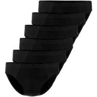 Seidensticker 6er Pack Herren Mini Slip in black | Gr.: 8