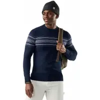 Smartwool - Sparwood Stripe Crew Sweater - Pullover Gr XL blau