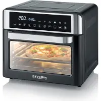 Severin 2-in-1 Toastofen & Heißluftfritteuse, Air-Fryer, 25L, 12 Auto-Programme,