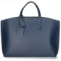 Gave Lux Lumena Schultertasche aus echtem Leder 48x31 cm Taupe Mediun UNICA
