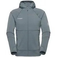 Mammut - Taiss ML Hooded Jacket - Fleecejacke Gr S grau