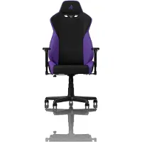 Nitro Concepts S300, Gepolsterter, ausgestopfter Sitz, Gepolsterte, ausgestopfte Rückenlehne, Schwarz, Violett, Schwarz, Violett, Stoff, Schaum, Stoff, Schaum