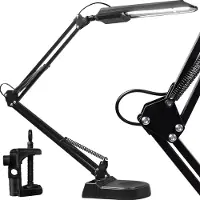 Retoo LED Schreibtischlampe Tischlampe Leselampe Arbeitsleuchte Bürolampe Schwenkbare Nachttischlampe Schreibtisch Lampe für Leser Kinder Büro 5W