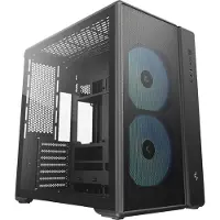 DeepCool CG590 MESH 2F, Midi Tower, PC, Schwarz, micro ATX, ITX, ATX, Acrylnitril-Butadien-Styrol (ABS), SPCC, Gehärtetes Glas, Multi