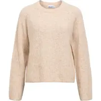 Object Gerippter Pullover Weiß M