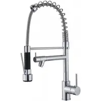 Aquanello Küchenarmatur mit Profi-Sprühfunktion verchromt Gastro CR-4402-GT