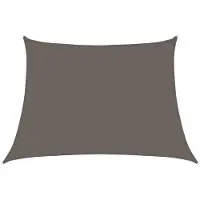 OEM Trapezium-Zonnezeil - 4/5 x 3 m - Antraciet - 160 g/m² HDPE - 90% UV-Schutz - Wasser- und Luftdurchlässig - Für Garten, Terrasse und Balkon