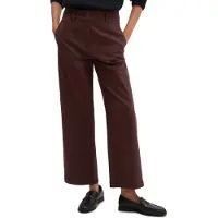 Marc O'Polo Webhose "MEA STRAIGHT", Damen, Gr. 34, N-Gr, braun, Web, Obermaterial: 96% Baumwolle, 4% Elasthan, unifarben, knöchelfrei, Hosen Webhose, aus Stretch-Baumwolle