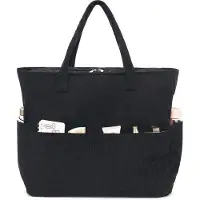 Benza Ibenzoa Strandtasche 45 L, hochdichtes Polyester – wasserabweisend & sandabweisend, Reißverschluss, 8 Fächer (4 außen, 2 innen), wasserdichtes Nassfach, 20 cm Tragegriffe