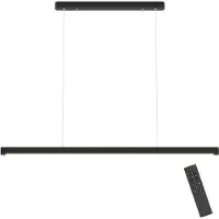 HOMCOM LED Pendelleuchte 114 cm dimmbar höhenverstellbar mit Fernbedienung