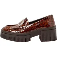 Art für Damen. 1137212OL003_023 Lederschuhe 1372 York braun (42), 3 bis 5 cm, Keine, Lässig, Klassisch