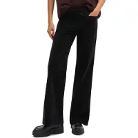 Marc O'Polo Cordhose "MARTHE FLARED", Damen, Gr. 34, N-Gr, schwarz, Cord, Obermaterial: 98% Baumwolle, 2% Elasthan, unifarben, flare fit lang, Hosen Cordhose, aus Stretch-Baumwolle, Flared Fit