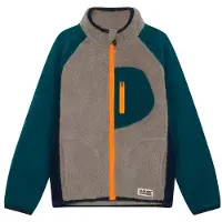 Color Kids - Kid's Teddy Jacket with Fleece Sleeves - Fleecejacke Gr 164 blau